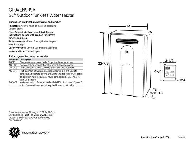 GE GP94ENSRSA User manual GE GP94ENSRSA User manual