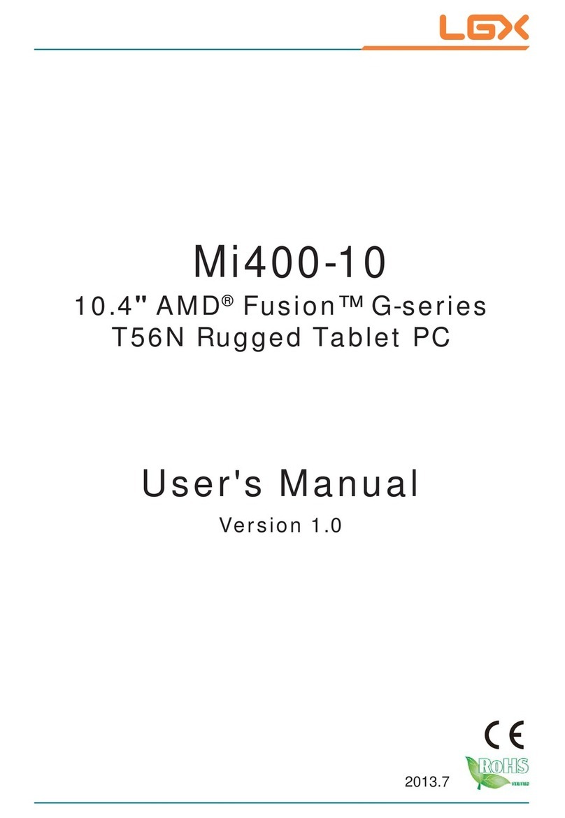 LGX Mi400-10 User manual