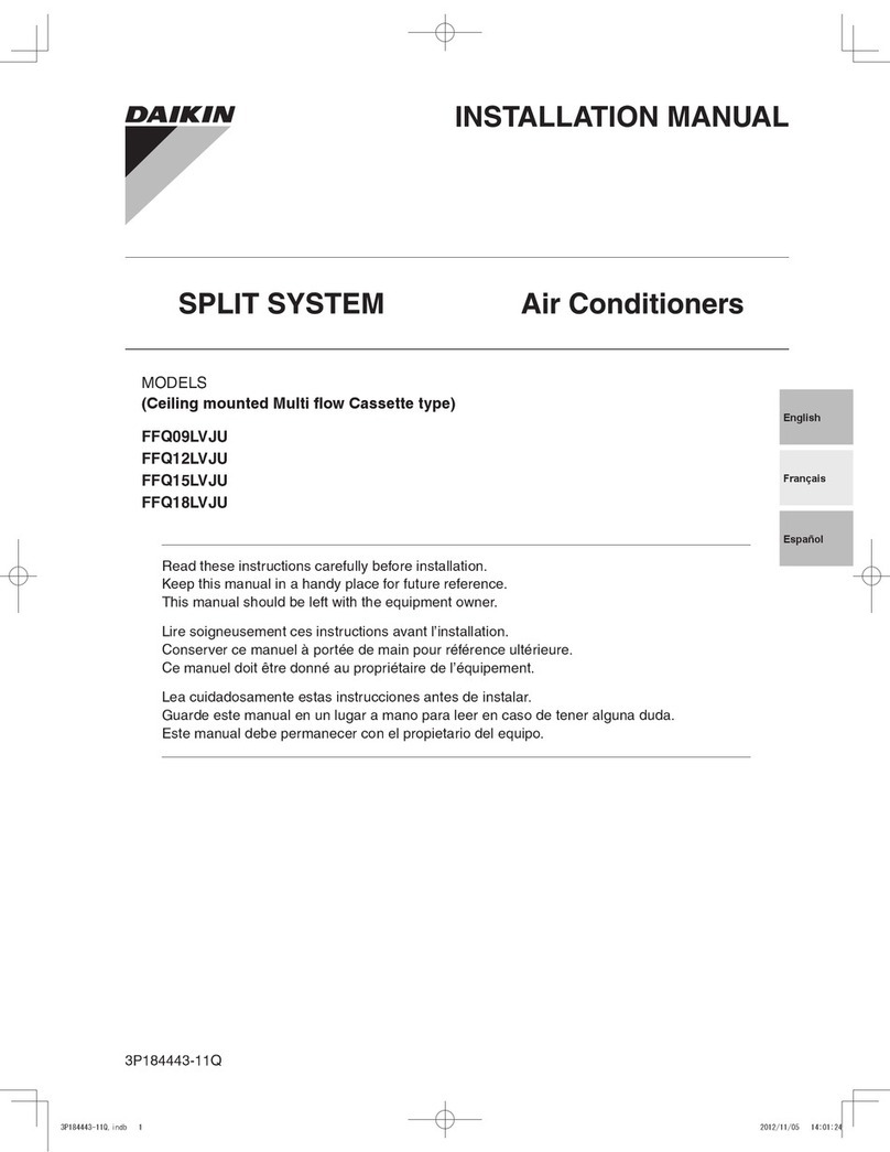 Daikin FFQ09LVJU User manual