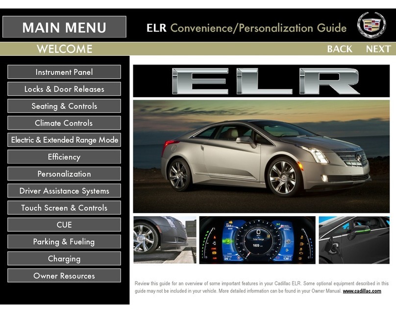 Cadillac 2014 ELR User manual