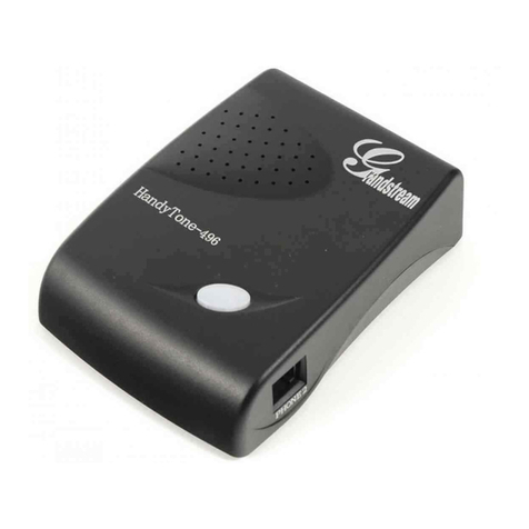 Grandstream Networks HandyTone-496 User manual Grandstream Networks HandyTone-496 User manual