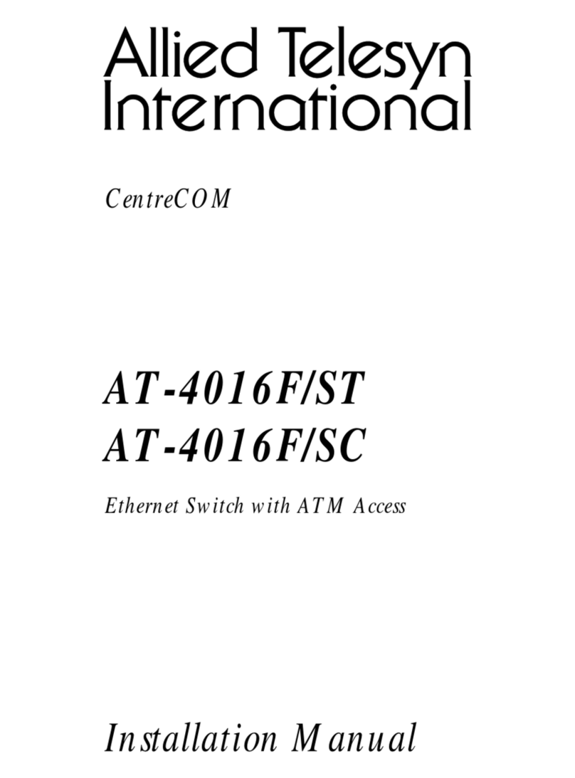 Allied Telesis AT-4016F/ST User manual