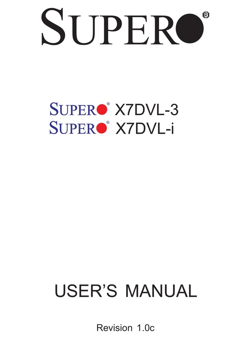 Supero X7DVL-3 User manual