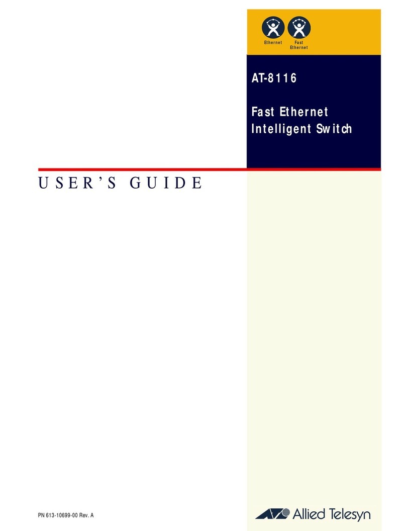 Allied Telesis AT-8116 User manual Allied Telesis AT-8116 User manual