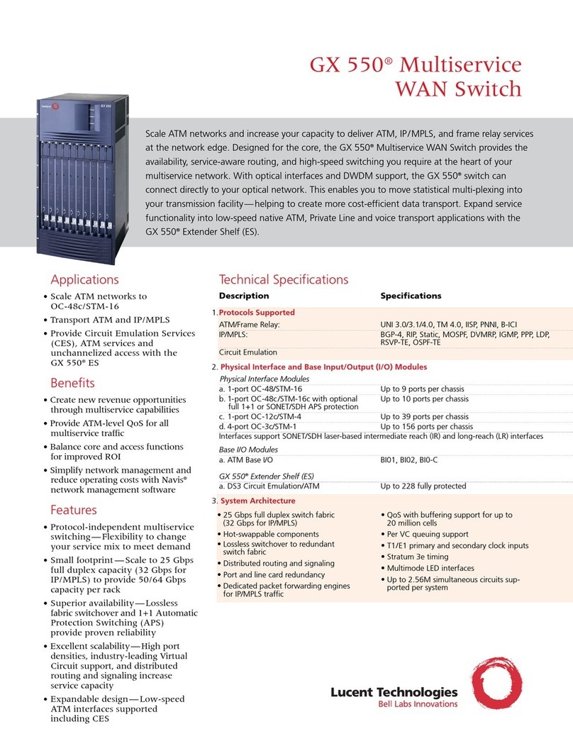 Lucent Technologies GX 550 Technical specifications