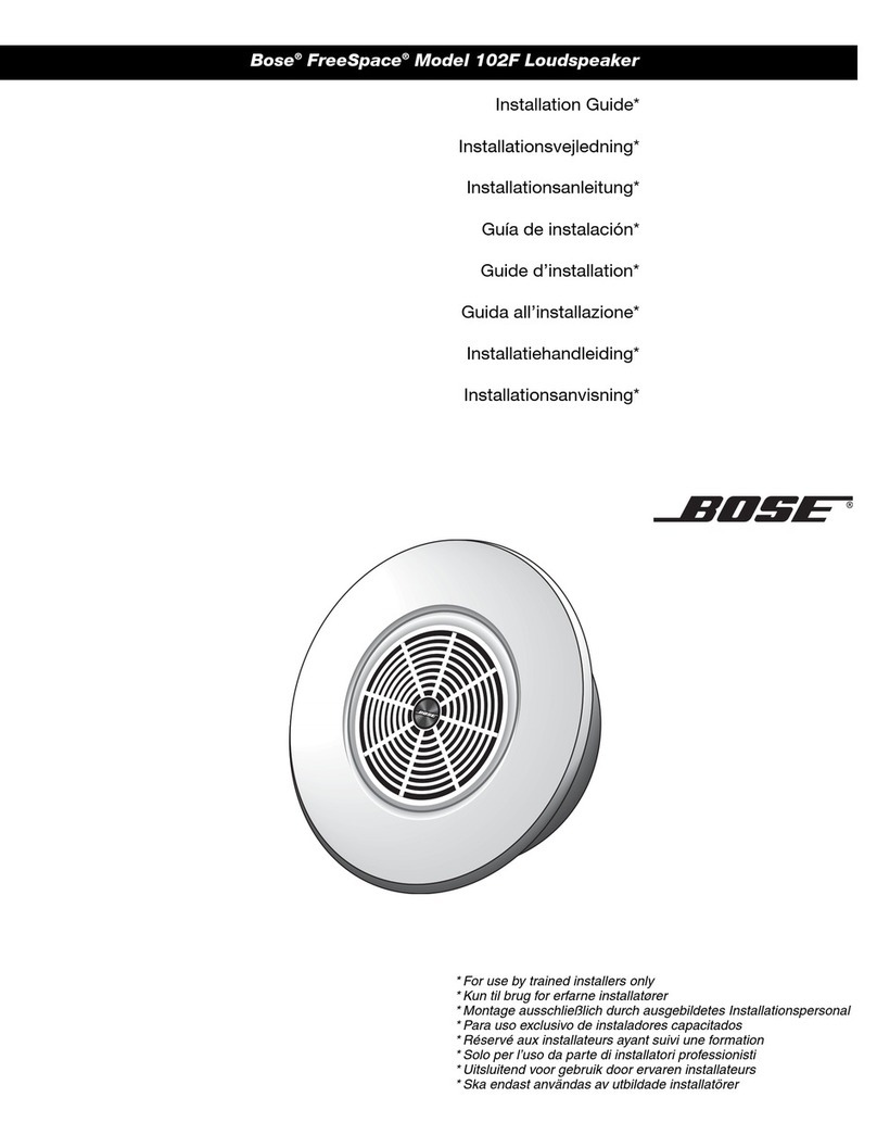 Bose FreeSpace 102F User manual