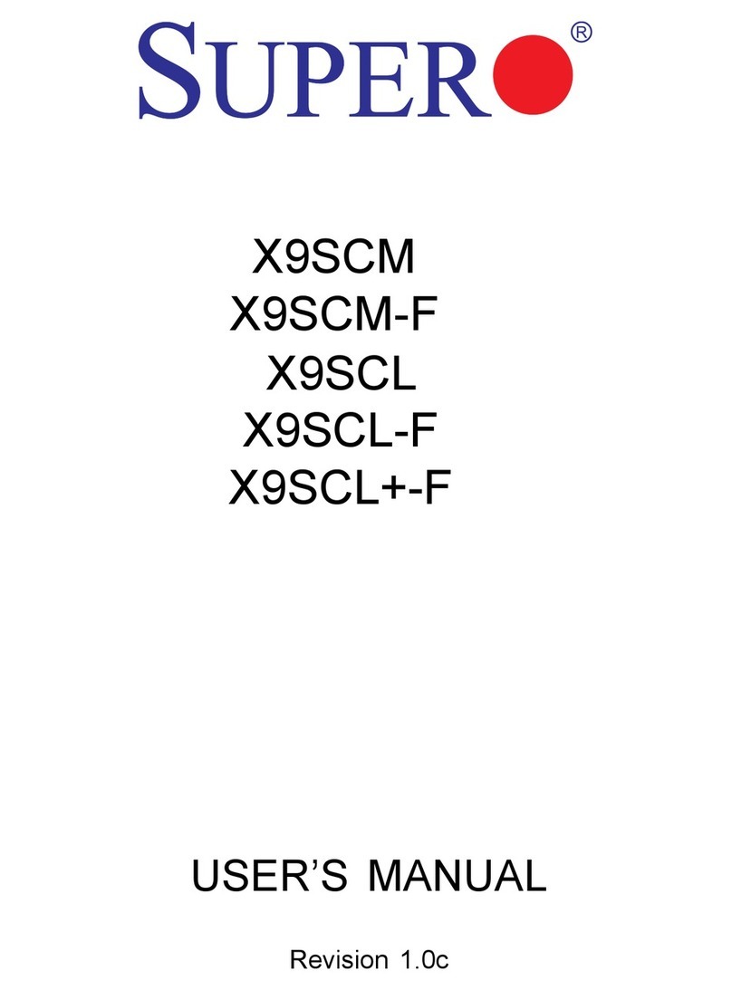 Supero X9SCM user manual
