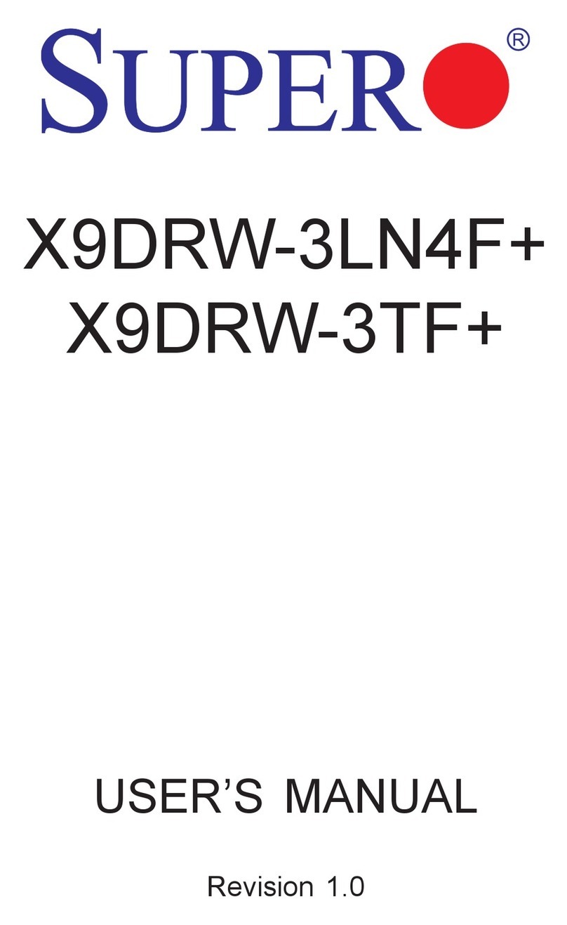 Supero X9DRW-3LN4F+ User manual