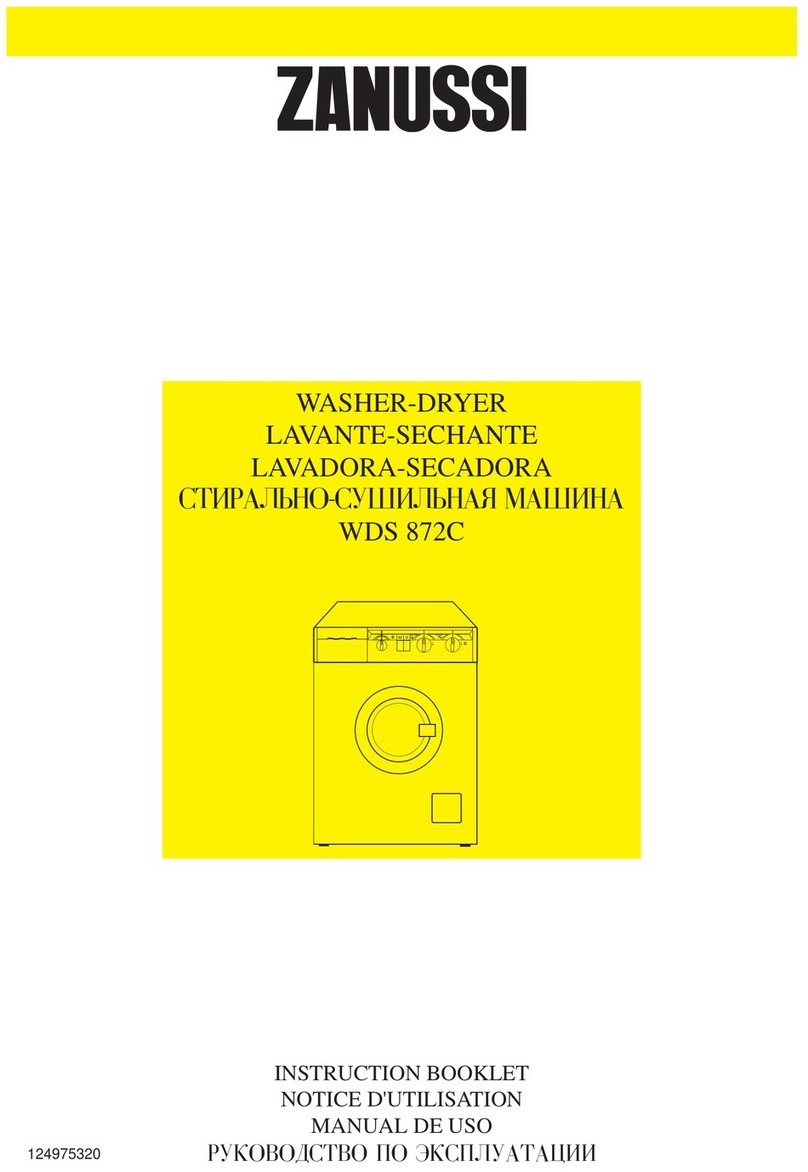 Zanussi WDS872C User manual