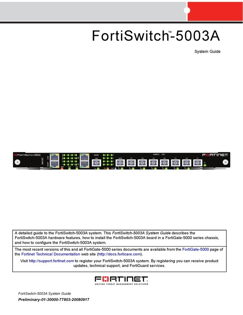 Fortinet 5003A System guide