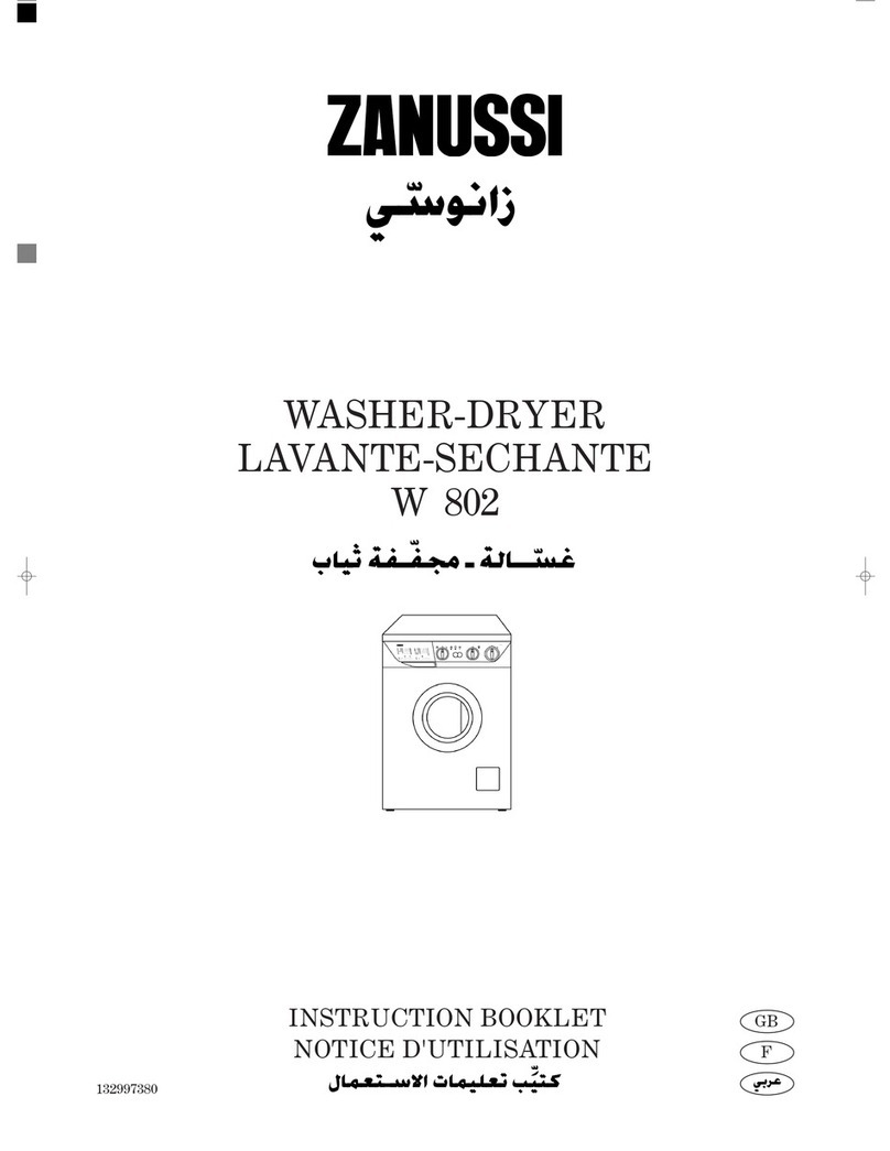 Zanussi W802 User manual