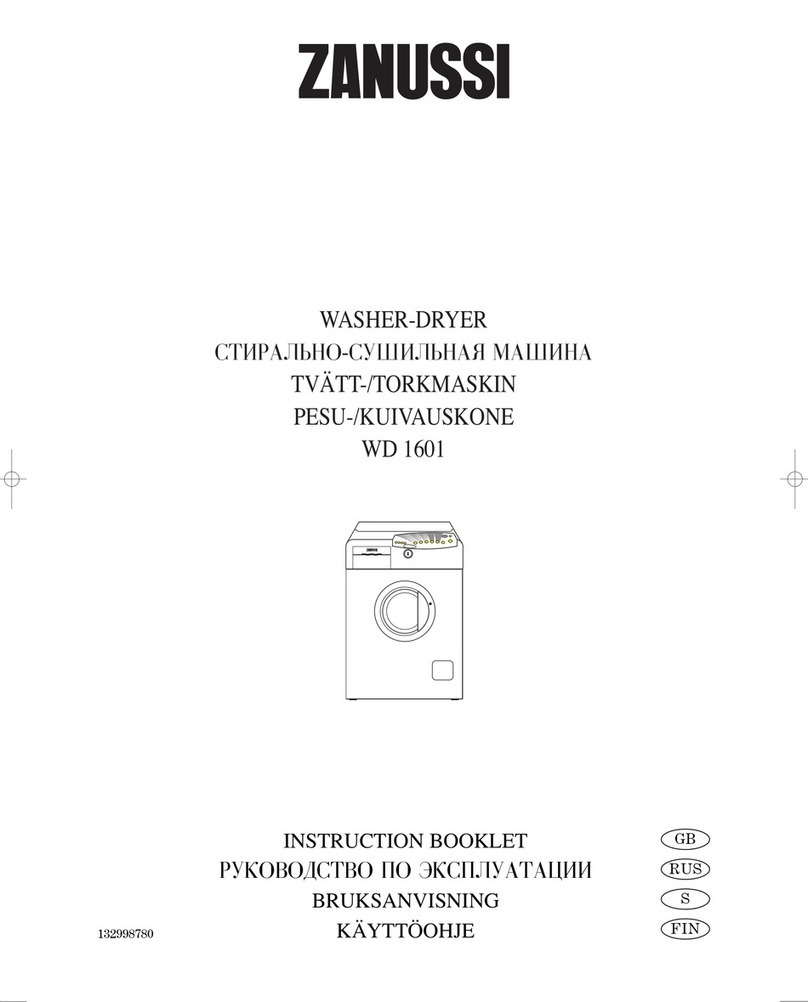 Zanussi WD 1601 User manual