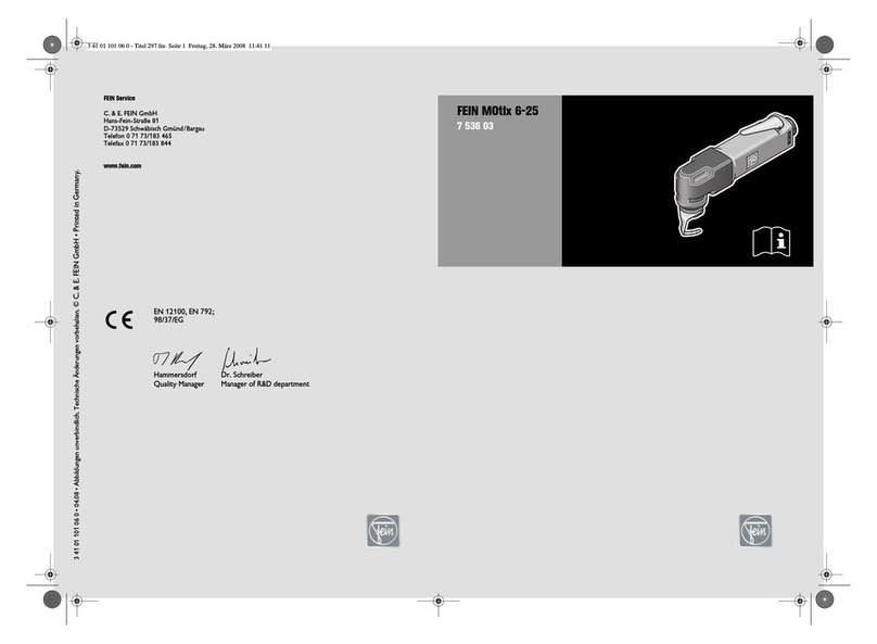 Fein MOtlx 6-25 User manual Fein MOtlx 6-25 User manual