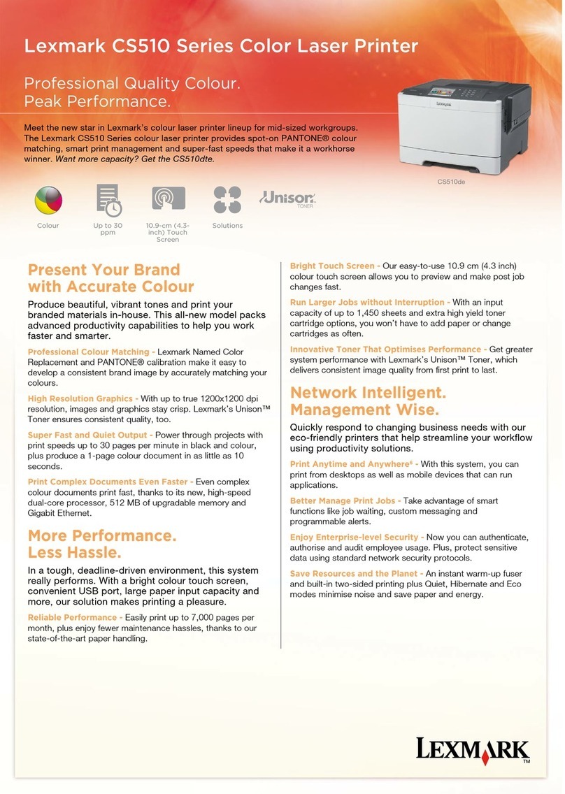 Lexmark CS510 Series User manual