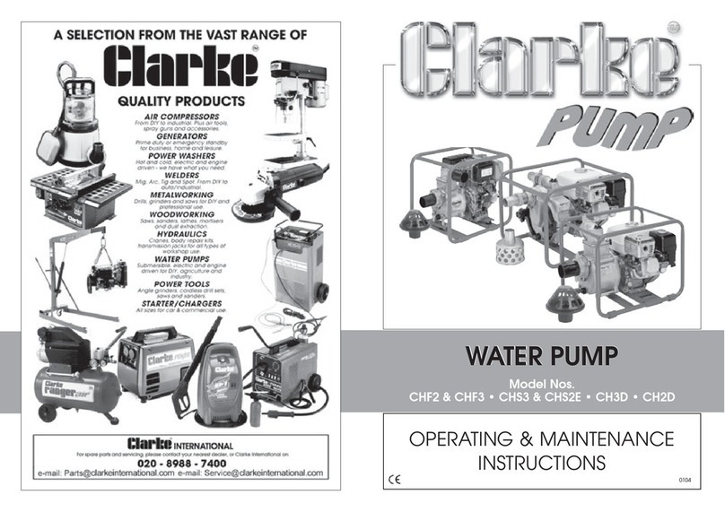Clarke CHF2 Installation and operation manual