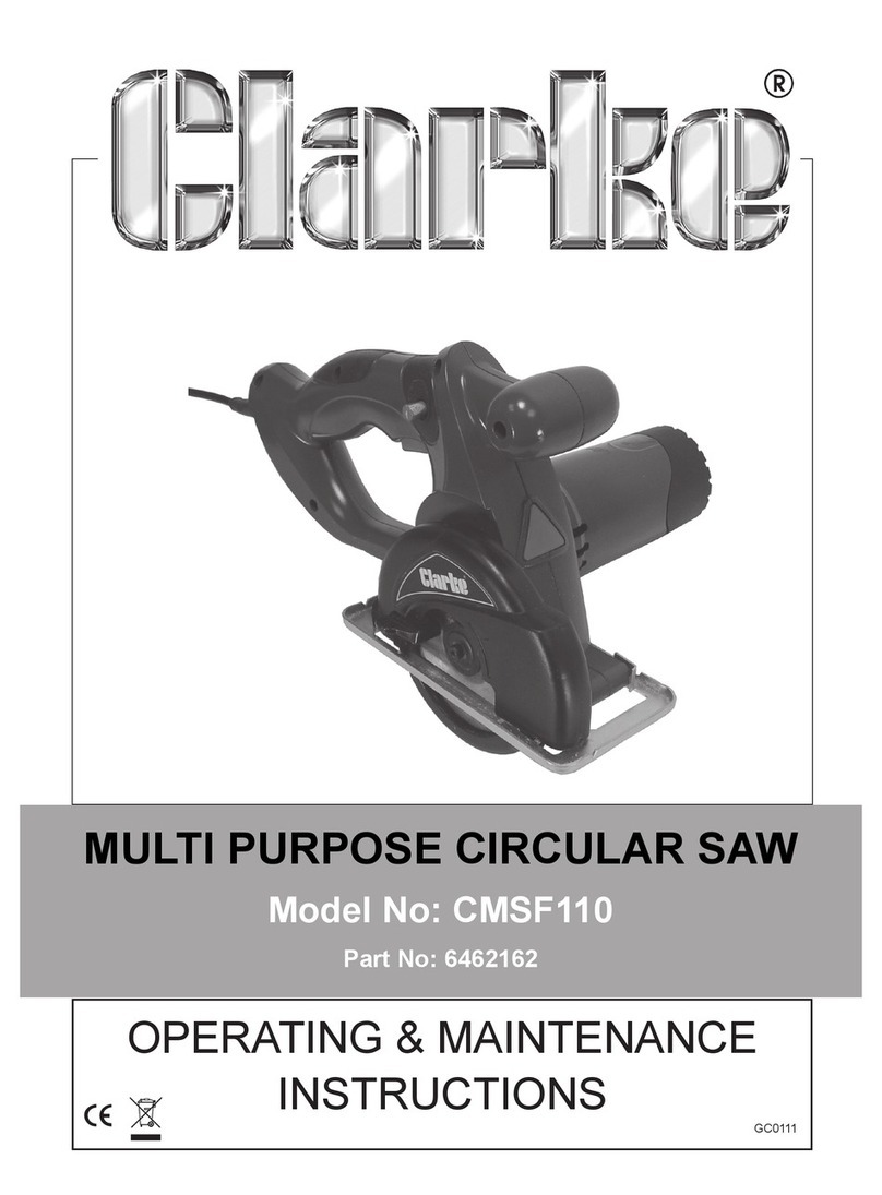 Clarke CMSF110 Installation and operation manual