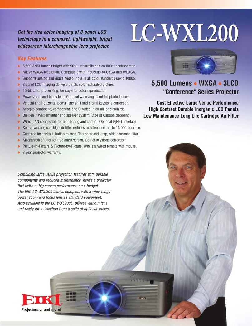 Eiki LC-WXL200 User manual