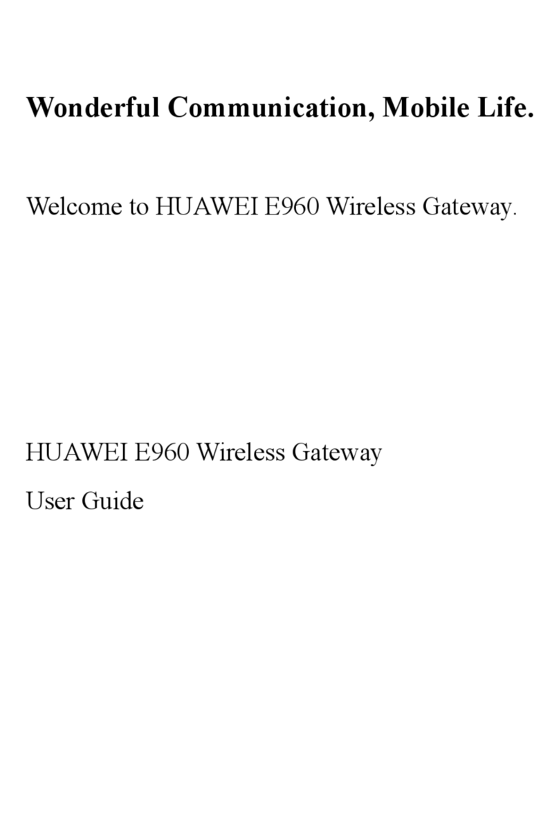 Huawei E960 HSDPA User manual Huawei E960 HSDPA User manual