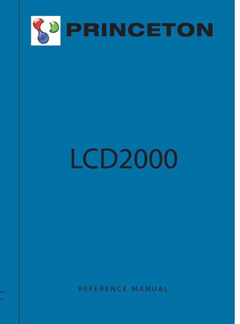 Princeton LCD2000 User manual