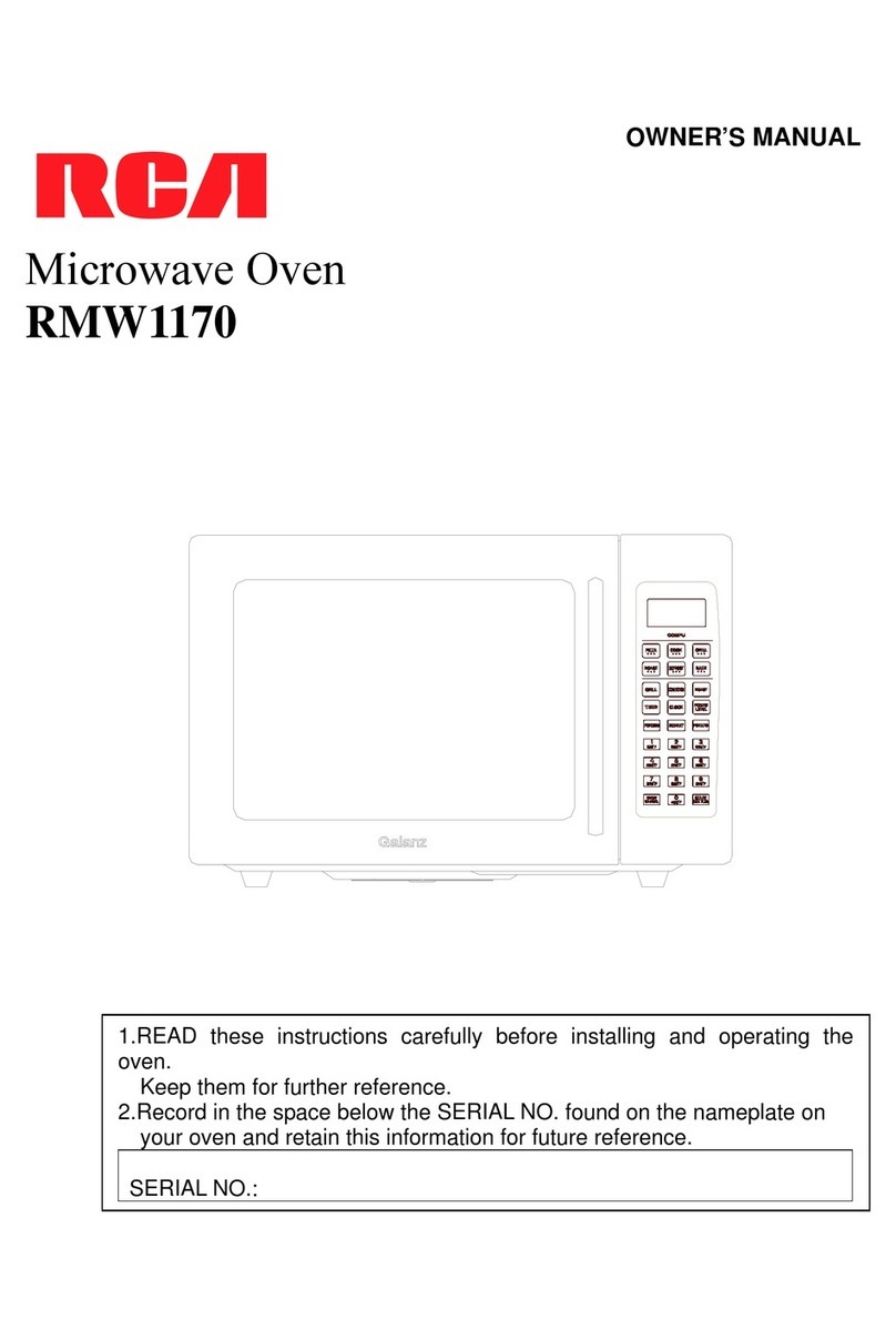 RCA RMW1170 User manual