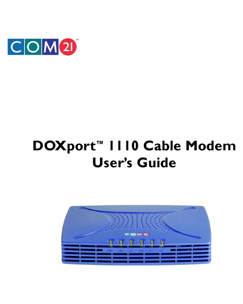 COM 21 DOXport 1110 user guide