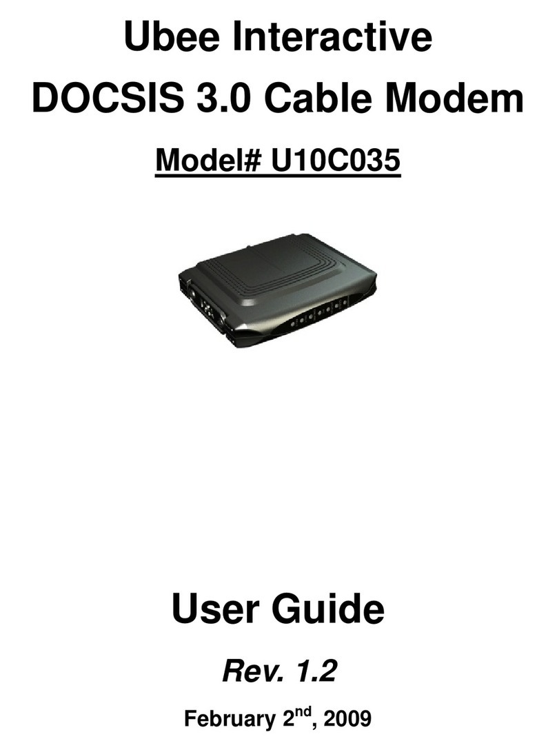 Ubee U10C035 user guide