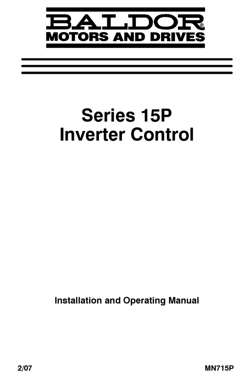 Baldor 15P Series User manual