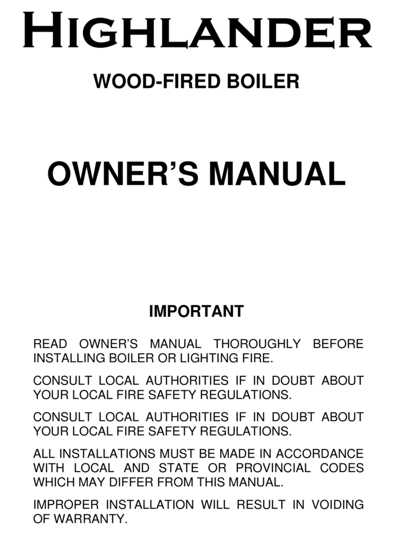 Highlander WOOD-FIRED BOILER owner's manual