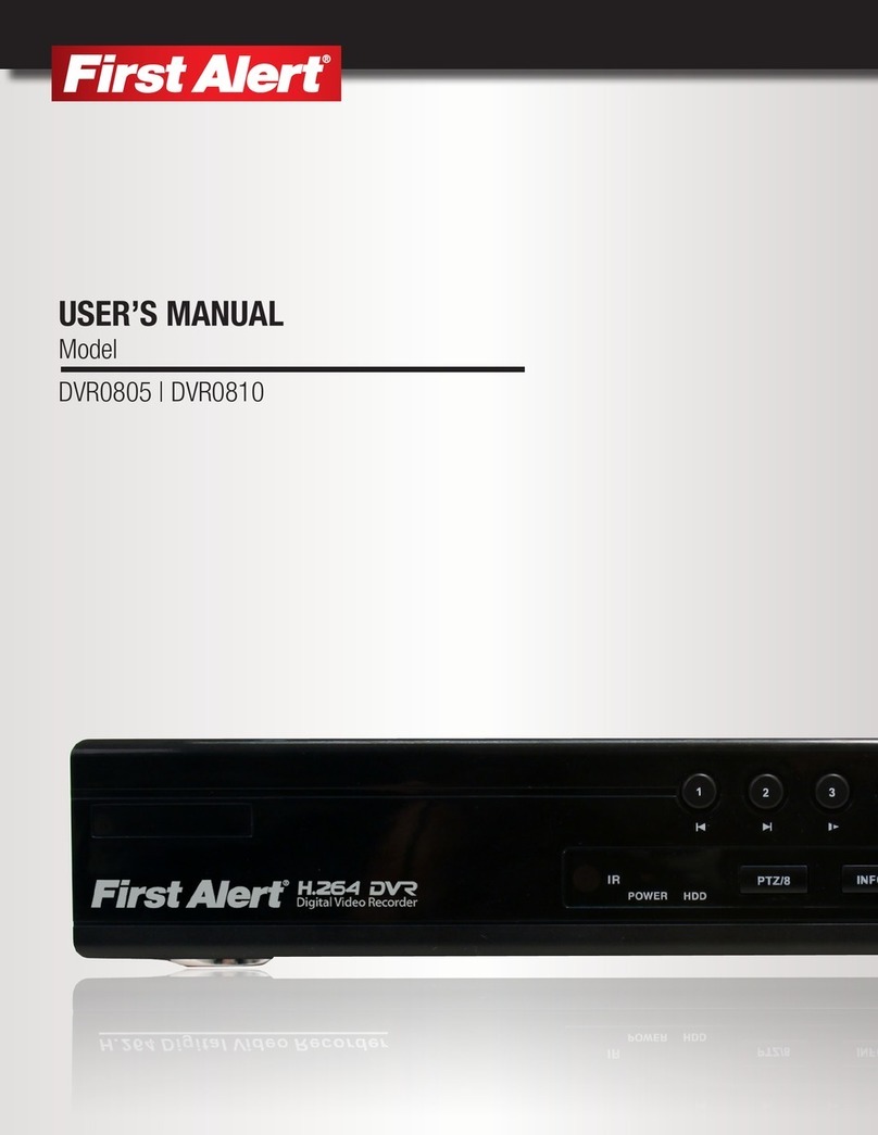 First Alert DVR0805 user manual