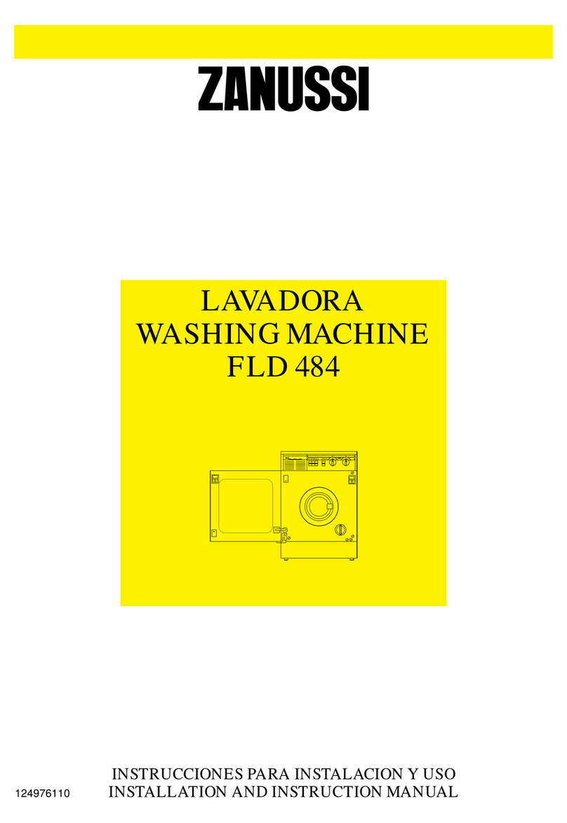 Zanussi FLD484 Installation and instruction manual