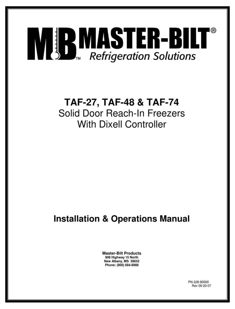 Master Bilt TAF-27 Installation & operation manual