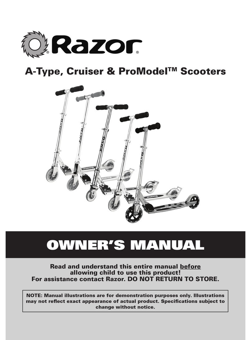 Razor Cruiser User manual