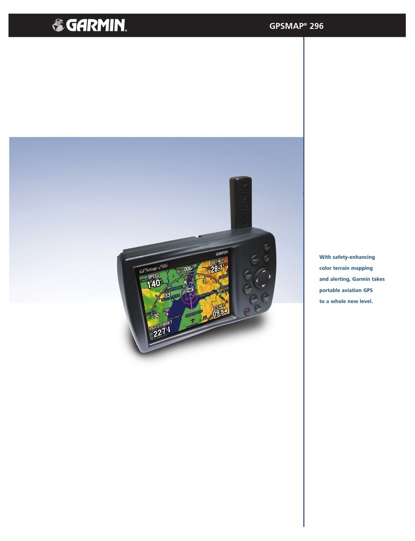Garmin GPSMAP 296 - Aviation GPS Receiver Specifications