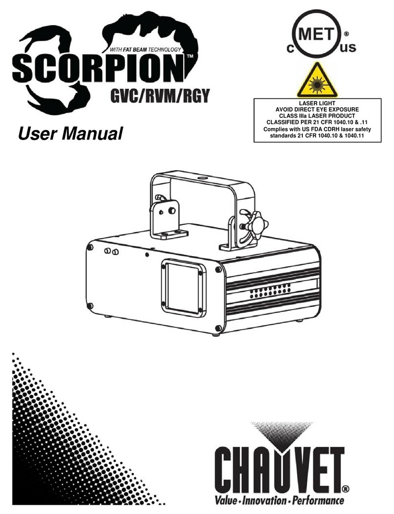 Chauvet Scorpion GVC User manual