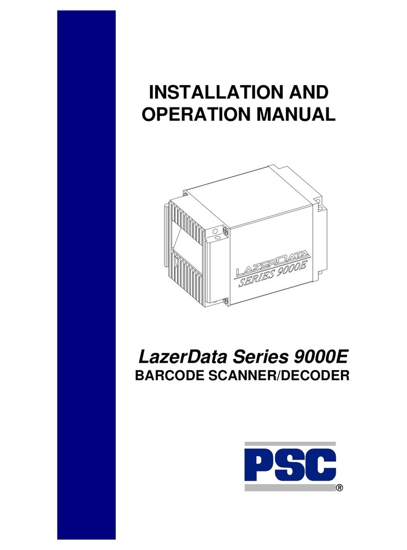 PSC LazerData Series 9000E User manual