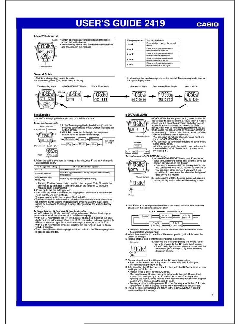 Casio 2419 User manual Casio 2419 User manual