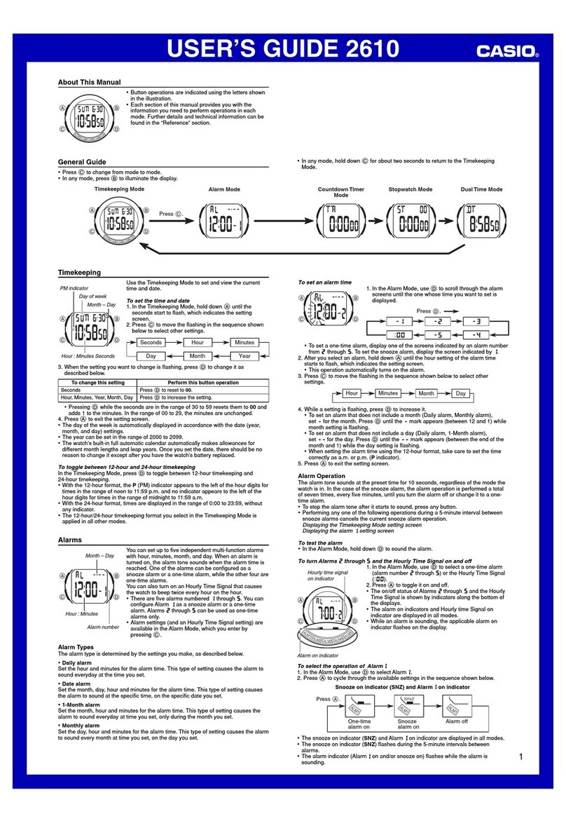 Casio 2610 User manual