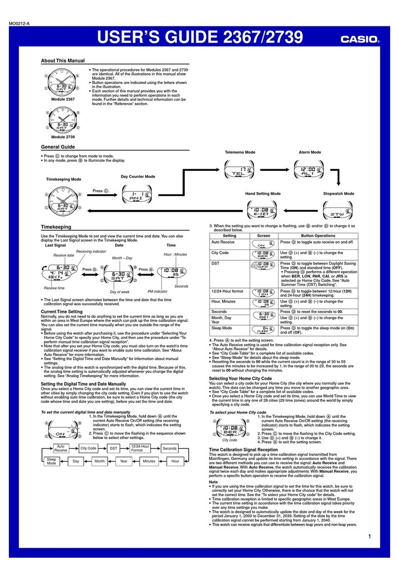 Casio 2367 user guide