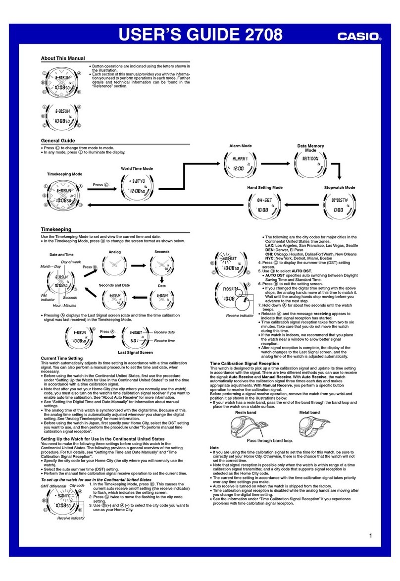 Casio 2708 User manual