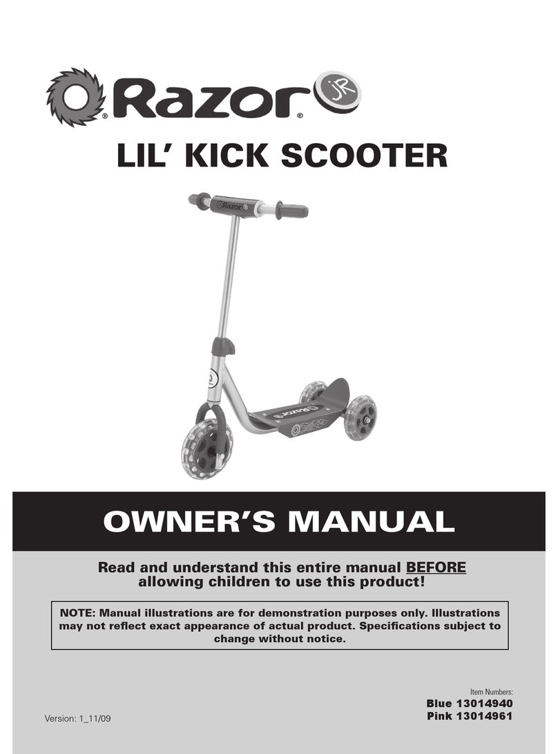 Razor Blue 13014940 User manual