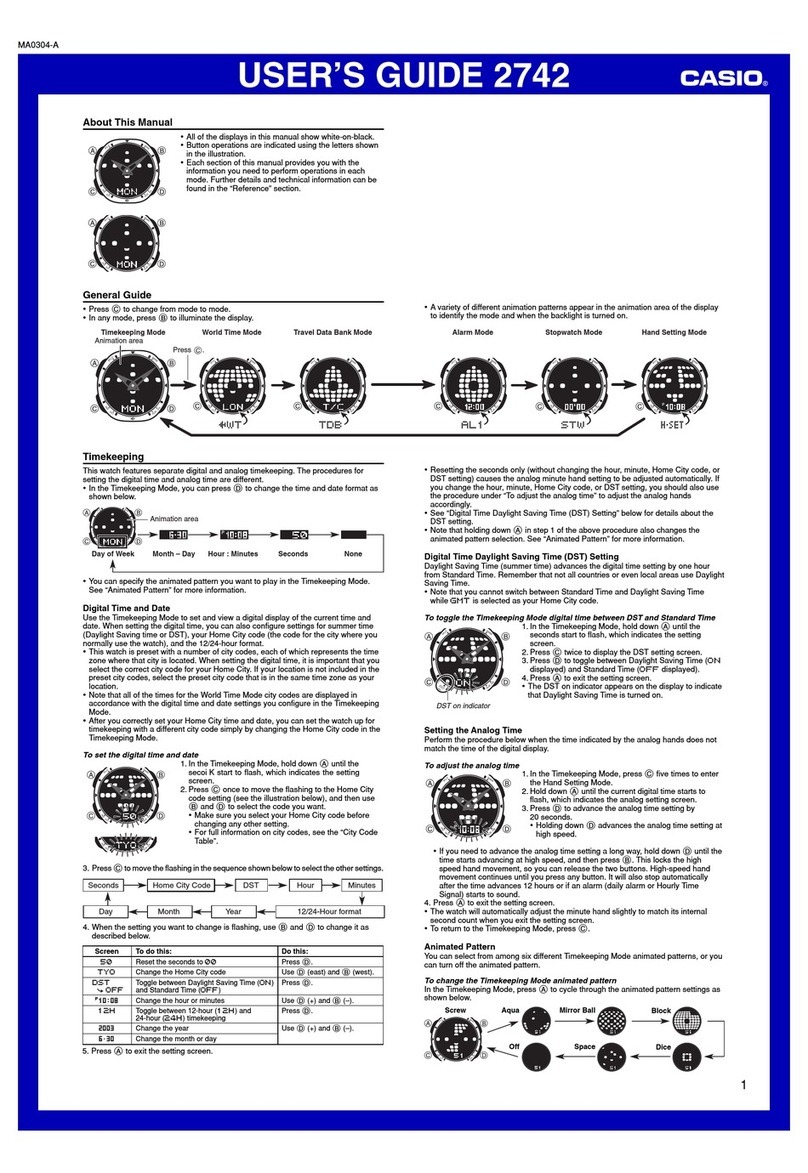 Casio 2742 User manual