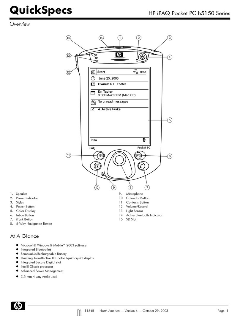 HP iPAQ h5150 User instructions
