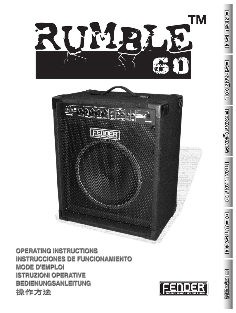 Fender Rumble 60 User manual
