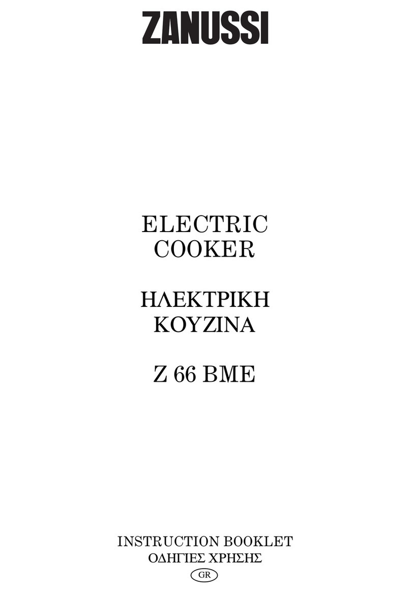 Zanussi Z66BME Instruction booklet