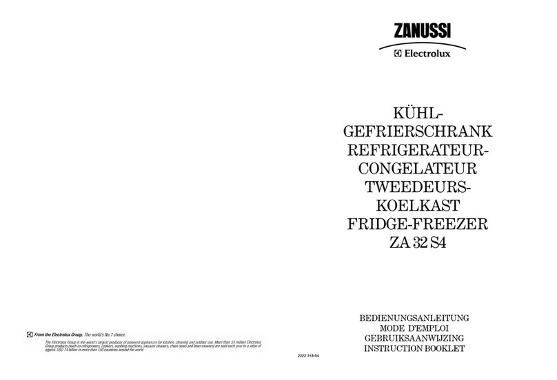 Zanussi ZA 32 S4 User manual Zanussi ZA 32 S4 User manual