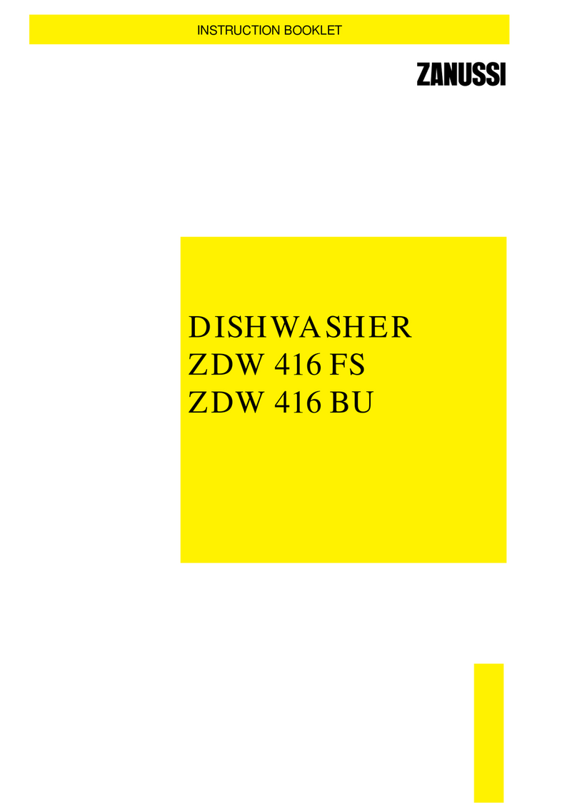 Zanussi ZDW 416 BU Instruction booklet