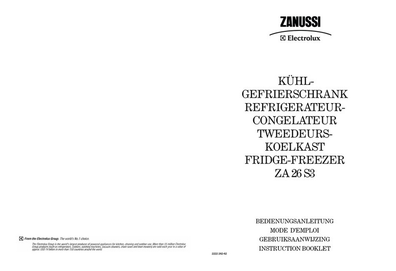 Zanussi ZA 26 S3 User manual