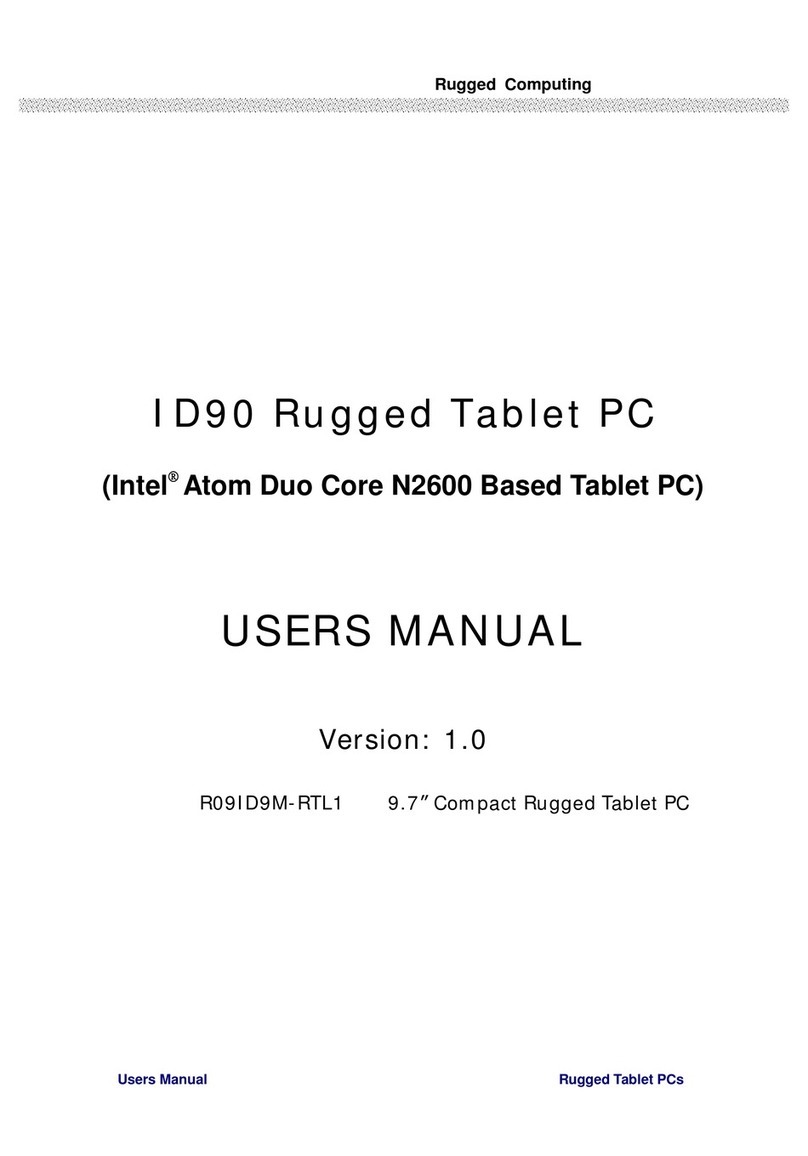 Rugged Computing M970D User manual