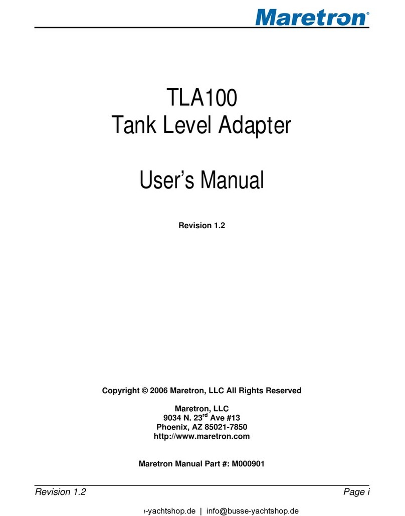 Maretron TLA100 user manual