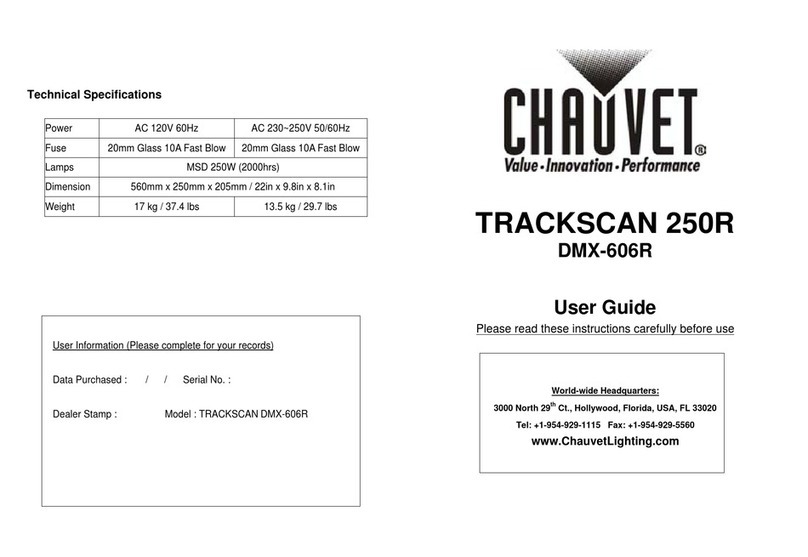 Chauvet TRACKSCAN 250R user guide
